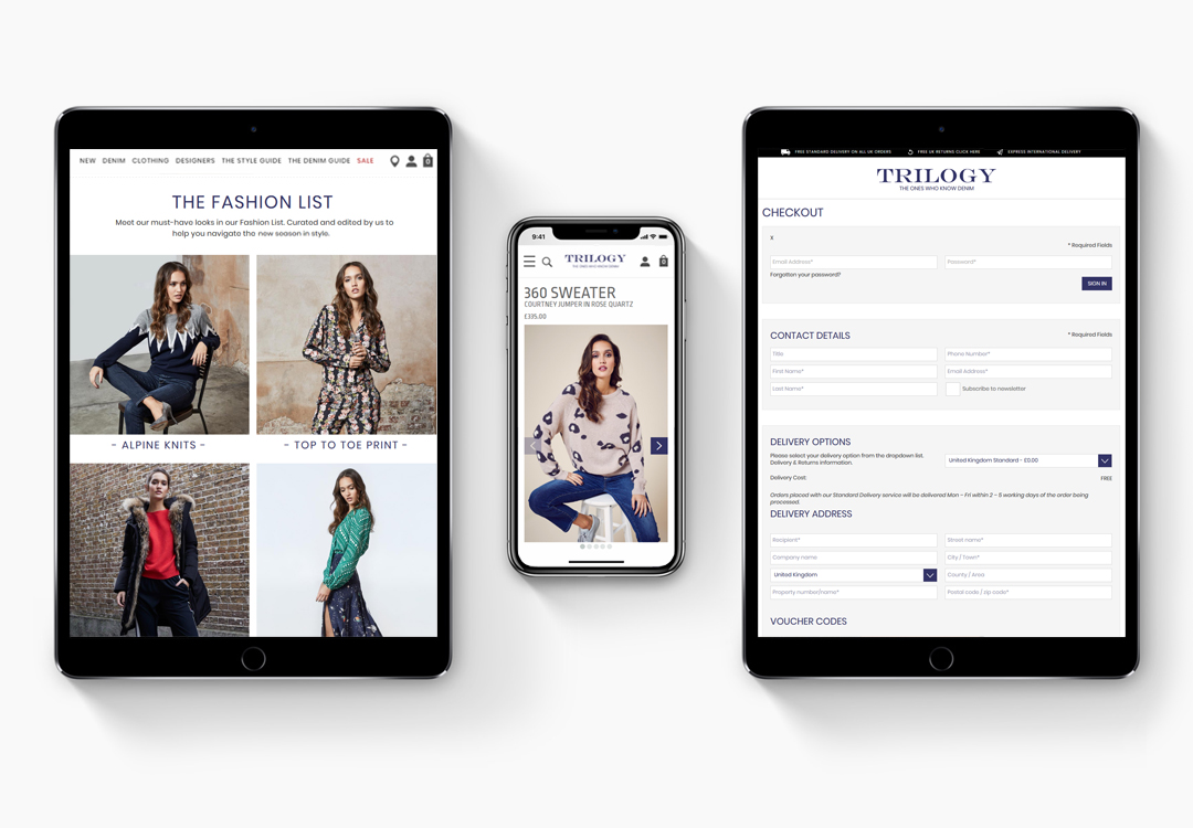 Trilogy Stores Device View